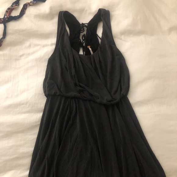 Free People Dark Grey Dress - Picture 1 of 3